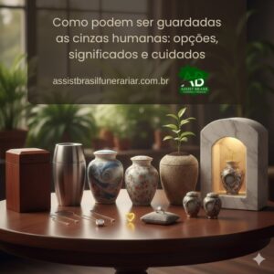 Como podem ser guardadas as cinzas humanas