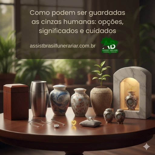 Como podem ser guardadas as cinzas humanas